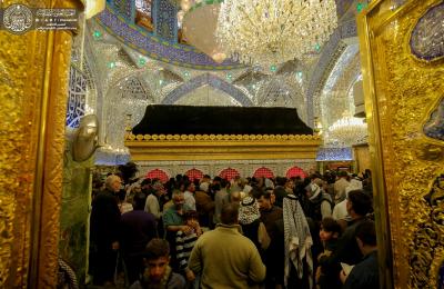 مرقد أمير المؤمنين (ع) يشهد مراسم إحياء ذكرى شهادة الإمام الحسن العسكري (ع)