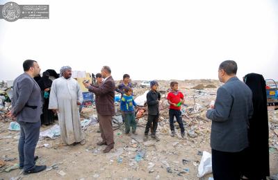 العتبة العلوية تشارك لجنة رعاية الطفولة بمحافظة النجف الأشرف بإجراء المسح الميداني لأطفال العوائل المتعففة 