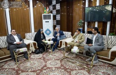 وفد من شركة التأمين الوطنية يبحث مع الأمين العام للعتبة العلوية سبل التعاون المشترك