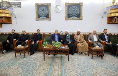 وفد مؤسسة الإمام الحسين (عليه السلام ) الدولية يبحث مع الأمين العام للعتبة العلوية المقدسة سبل التعاون المشترك