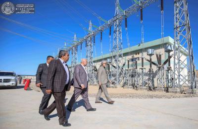 الأمين العام للعتبة العلوية المقدسة ومدير عام دائرة العتبات المقدسة يتفقدان عدداً من مشاريع العتبة الخَدمية والإستثمارية