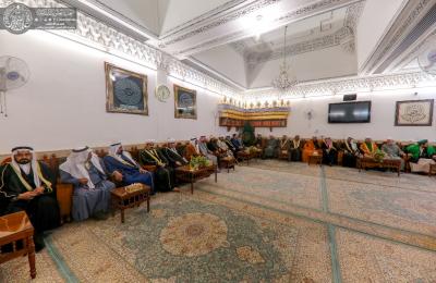وفد من فضلاء وعشائر الموصل الحدباء بضيافة العتبة العلوية المقدسة