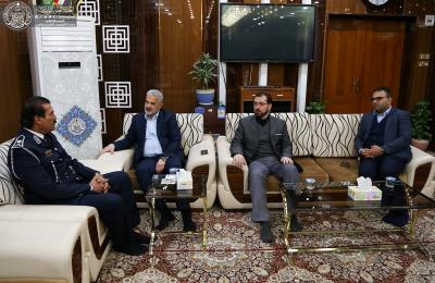 مدير مرور النجف الأشرف يثمن جهود الأمين العام للعتبة العلوية في التواصل والتعاون المشترك 