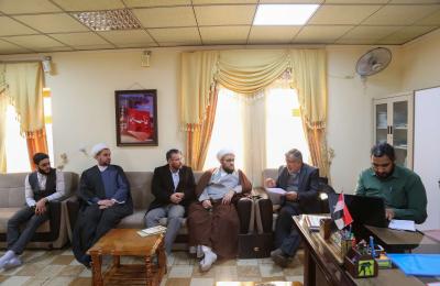 وفد دار القرآن الكريم في العتبة العلوية يزور دار القرآن الكريم في العتبة الحسينية