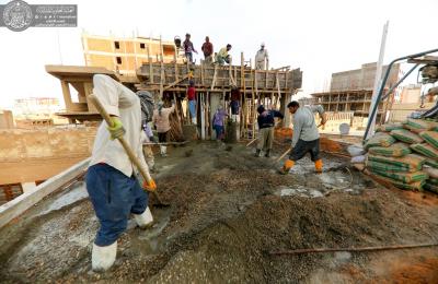 قسم الشؤون الهندسية في العتبة العلوية يعلن انتهاء المرحلة الأولى في مشروع مدرسة ومقبرة العلامة الطريحي