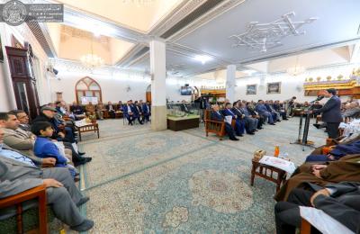 العتبة العلوية المقدسة تقيم حفلا تكريمياً لكوكبة من أساتذة جامعة الكوفة من الذين نالوا لقب الأستاذية