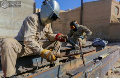 الكوادر الهندسية في العتبة العلوية تعلن إكمال المرحلة الأولى من مشروع المركز التسويقي