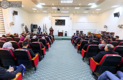 العتبة العلوية المقدسة تشارك باحتفال تكريم الطلبة الأوائل في جامعة الكوفة