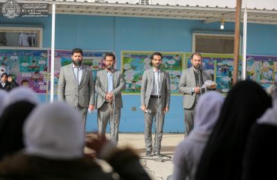 العتبة العلوية تقيم عددا من الفعاليات الثقافية في مدرسة فاطمة الصغرى بمجمع قنبر السكني