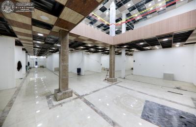 الكوادر الهندسية في العتبة العلوية تعلن عن وصول نسب انجاز متقدمة في مشروع محلات البراق الاستثمارية 