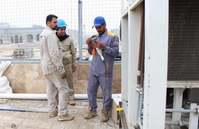 الكوادر الهندسية تعلن عن وضع اللمسات الأخيرة لمشروع نقل منظومة التبريد الخاصة بالحرم المطهر