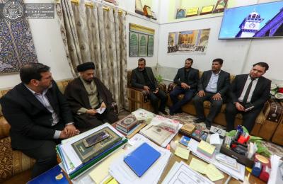 قسم الإعلام في العتبة العلوية المقدسة يستقبل وفد العتبة الحسينية المقدسة ويبحثان سبل التعاون المشترك