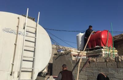 العتبة العلوية المقدسة تجهز عوائل حي الصدر الثالث في الكوفه بالمياه الصالحة للشرب