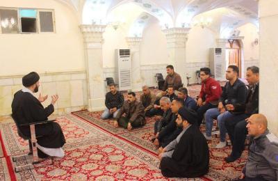 قسم الشؤون الدينية يستضيف وفدَ مديرية شؤون الشهداء والجرحى في العتبة العلوية المقدسة 