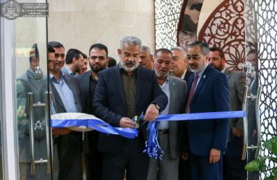 الأمين العام للعتبة العلوية المقدسة وأعضاء مجلس الإدارة يفتتحون مشروع مبيعات "درر الوصي"  