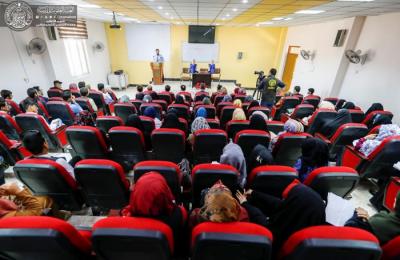 قسم السلامة المهنية والصحة والبيئة في العتبة العلوية المقدسة يقيم دورة بالإسعافات الأولية في كلية العلوم جامعة الكوفة