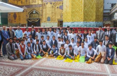 مركز المحسن لثقافة الأطفال يستضيف طلبة ثانوية آل ياسر من ناحية الكفل 