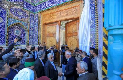 وفد العتبة العلوية المقدسة في رحاب مرقد سبع الدجيل
