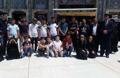 قسم العلاقات في العتبة العلوية المقدسة يرافق وفد الرعاية الاجتماعية في النجف الاشرف إلى كربلاء المقدسة 