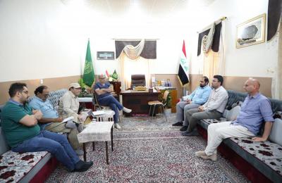 قسم الزراعة والثروة الحيوانية يناقش مع خبراء ري باكستانيين دعم الأعمال الجارية بمشروع مزرعة فدك