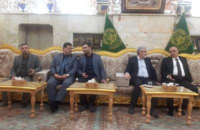 الأمين العام للعتبة العلوية يبحث مع وزير النقل سبل التعاون المشترك