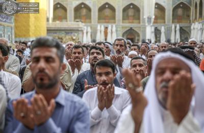 إقامة صلاة عيد الفطر المبارك في رحاب العتبة العلوية المطهرة