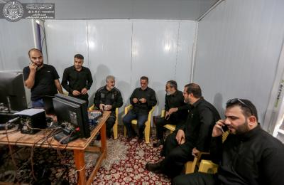 الأمين العام للعتبة العلوية واللجنة العليا المشرفة على زيارة الأربعين يتفقدون مواقع ضيافة زائري الأربعين 