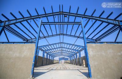 قسم الورش في العتبة العلوية... مهنية عالية وتشكيلات هندسية وفنية مبتكرة في تصنيع وتنصيب الهياكل الحديدية 