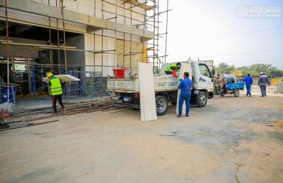 قسم الشؤون الهندسية والفنية في العتبة العلوية يعلن عن المراحل النهائية في أعمال المجمع الخدمي بمنطقة الحولي