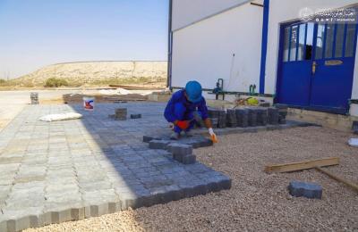  قسم الشؤون الهندسية في العتبة العلوية ينفذ أعمالا مختلفة في مجمع ورش الصيانة رقم (2)