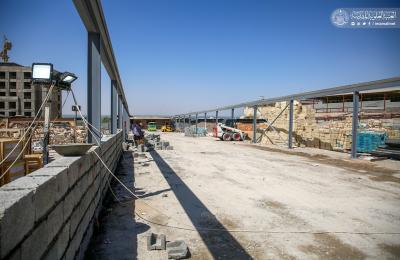  قسم الشؤون الهندسية في العتبة العلوية يباشر بتهيئة طريق السلالم الكهربائية استعدادا لزيارة الأربعين