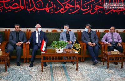 قسم العلاقات في العتبة العلوية يستقبل وزير التربية والوفد المرافق له