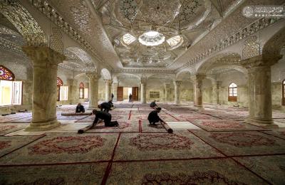 العتبة العلوية المقدسة تجهز أكبر مساحة لإيواء الزائرين في صحن السيدة فاطمة (ع) تتسع لــ 30 ألف زائر 