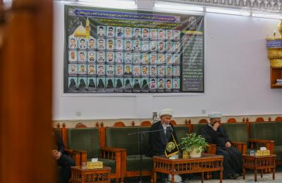 شَهِد تأبين المتوفين من خَدَمة أمير المؤمنين(ع) ... العتبة العلوية تقيم مجلس عزاء الإمام الحسن(عليه السلام) بدار ضيافة الإمام علي – صور -