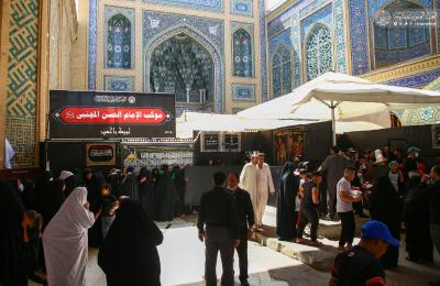مواكب العتبة العلوية ... جهود استثنائية تعكس الكرم العلوي في ضيافة الزائرين – موكب الإمام الحسن المجتبى ع -