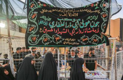 مواكب العتبة العلوية ... جهود استثنائية تعكس الكرم العلوي في ضيافة الزائرين – موكب جون مولى أبي ذر -