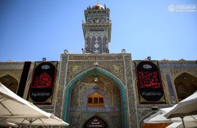 العتبة العلوية تتشح بالسواد استعداداً لإحياء ذكرى رحيل النبي الأكرم محمد (صلى الله عليه وآله)