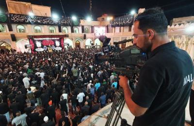 قسم الإعلام في العتبة العلوية ينقل مراسم إحياء ذكرى شهادة الإمام العسكري (ع) من سامراء الى العالم أجمع
