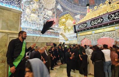 قسم حفظ النظام في العتبة العلوية .. جهود متميزة لدعم الخدمات المقدمة للزائرين في شهادة الإمام الحسن العسكري (عليه السلام) في سامراء