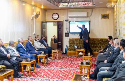 قسم تكنولوجيا المعلومات في العتبة العلوية يعرض خدماته وخبراته التقنية على الأمانة الخاصة لمسجد الكوفة المعظم