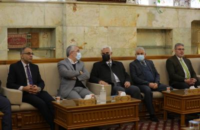 الأمين العام للعتبة العلوية المقدسة يستقبل رئيس ديوان الوقف الشيعي