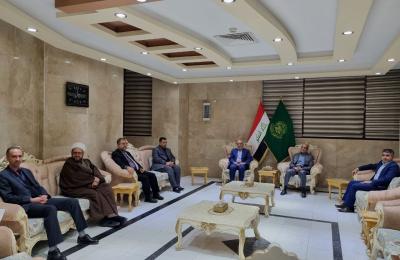 العتبة العلوية المقدسة ترعى جلسة تحضيرية لمؤتمر أمناء الرسل التكريمي حول العلامة المحقق ( آية الله السيد محمد مهدي الخرسان) دامت بركاته 