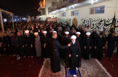مبلغو ومبلغات الحوزة العلمية في النجف الأشرف يواصلون تبليغهم الديني على طريق السائرين إلى كربلاء الحسين (عليه السلام) 