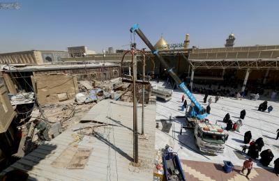 العتبة العلوية المقدسة تعلن عن إضافة مساحة جديدة في مشروع التوسعة الخارجية للصحن الحيدري الشريف 