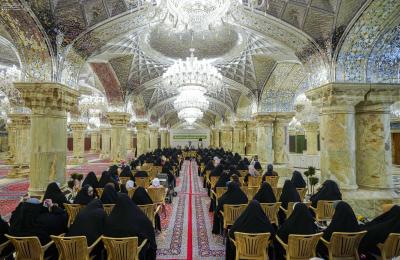 محفل نسوي كبير بمناسبة (أسبوع وليد الكعبة) في صحن السيدة فاطمة (عليها السلام)