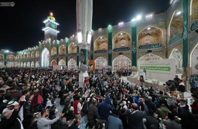 جموع غفيرة من الزائرين تحيي ولادة المولى يعسوب الدين و أمير المؤمنين (ع) في رحاب ضريحِهِ المبارك  
