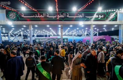 موكب العتبة العلوية المقدسة يُقدّم خدماته لآلاف الزائرين يوميّاً .. إحصائيات شاملة للخدمات المُقدّمة بذكرى شهادة الإمام الكاظم(ع) 
