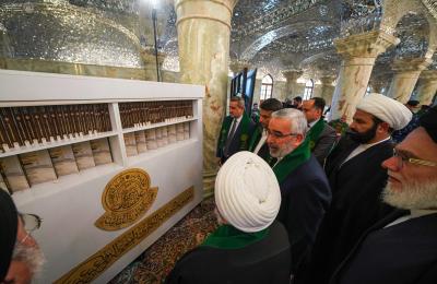 الأمين العام للعتبة العلوية المقدسة يزيح الستار عن "الموسوعة التوثيقية الكبرى" احتفاءً بفتوى الدفاع الكفائي