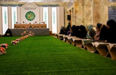 محفل قرآني رمضاني للبراعم الفتيات .. العتبة العلوية المقدسة تُرسّخ ثقافة التلاوة والحفظ  