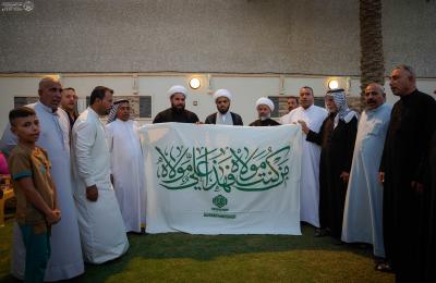 رايات الغدير الأغرّ تصل إلى المزارات الشريفة المباركة في أنحاء العراق 